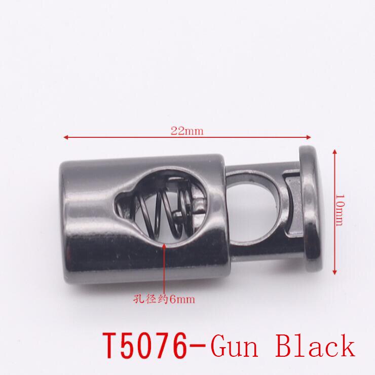 Alloy Flat Side Cord Stopper Press Lock Rope Ends Lid 2 Holes Drawstring Toggles Clip For Clothes Apparel Shoelace Accessories: Antique Copper
