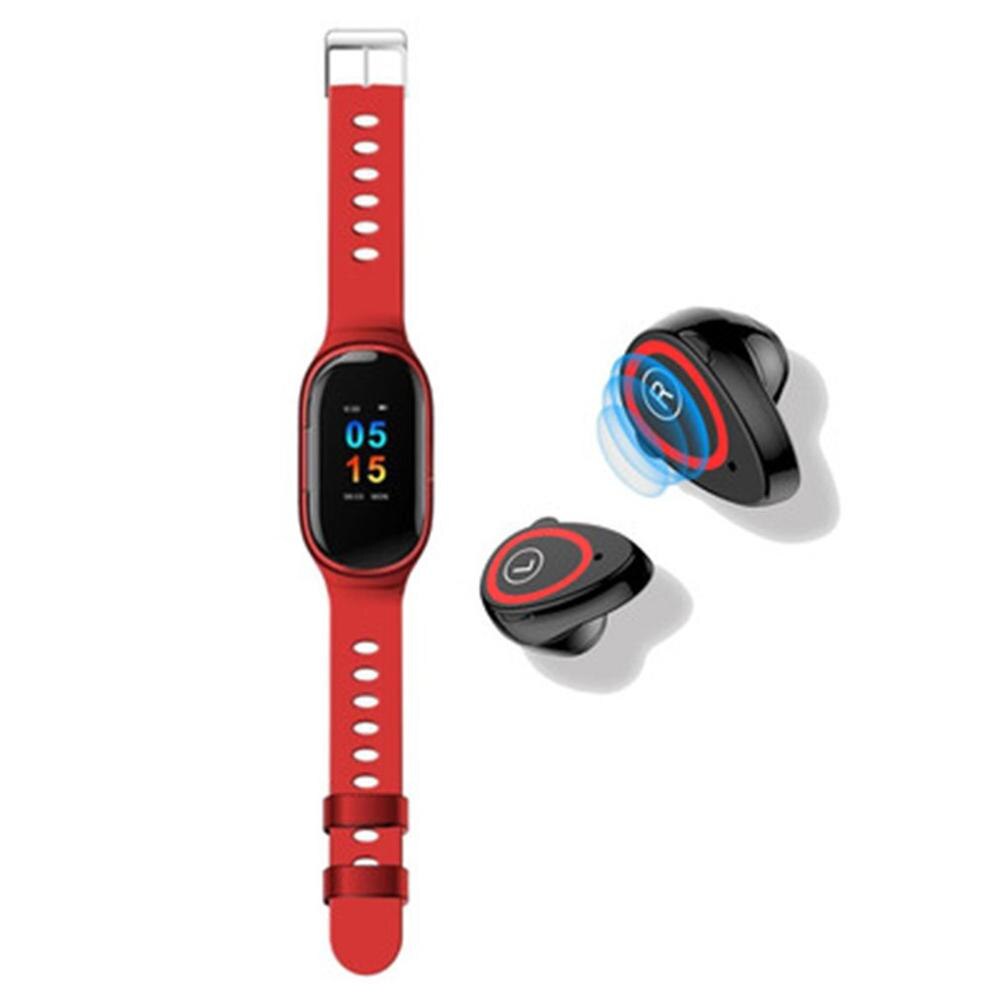 M1 Bluetooth Oortelefoon Met Ai Smart Horloge Hartslagmeter Smart Polsband Lange Tijd Standby Fitness Armband Sport Horloge