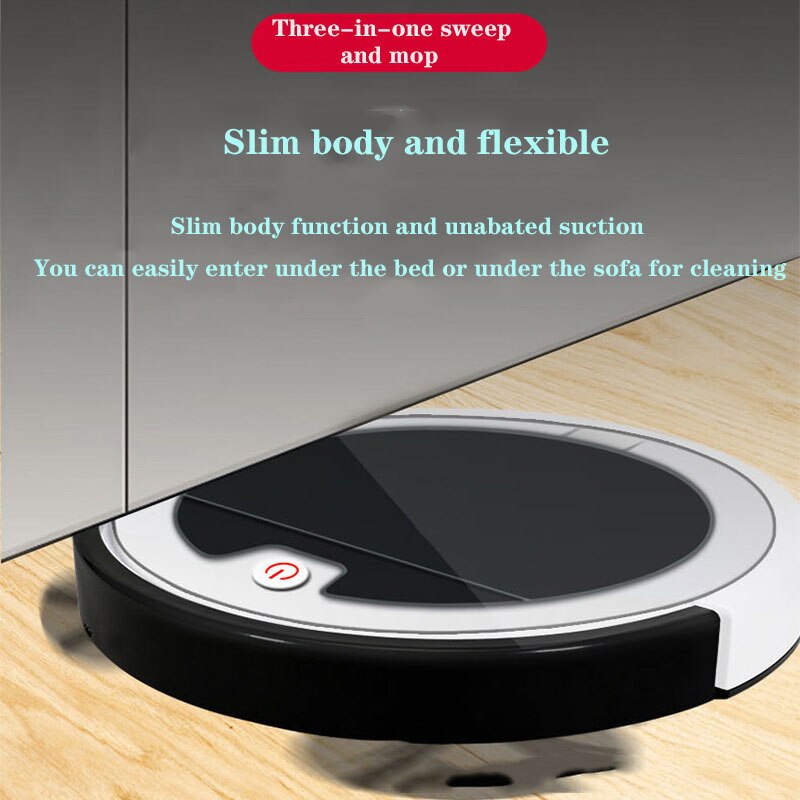 wireless Remote Control Robot Vacuum Cleaner Auto Sweeping Suction 3-In-1 Hair Home Dry Wet Mopping Auto Cleaning Robot