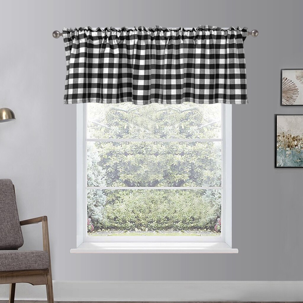 Fenster Ebenen Vorhänge Schabracken für Küche halb schier Ebene Kurze Gitter, oben Tasche Halben Vorhang Ebene für Kinderzimmer Schlafzimmer