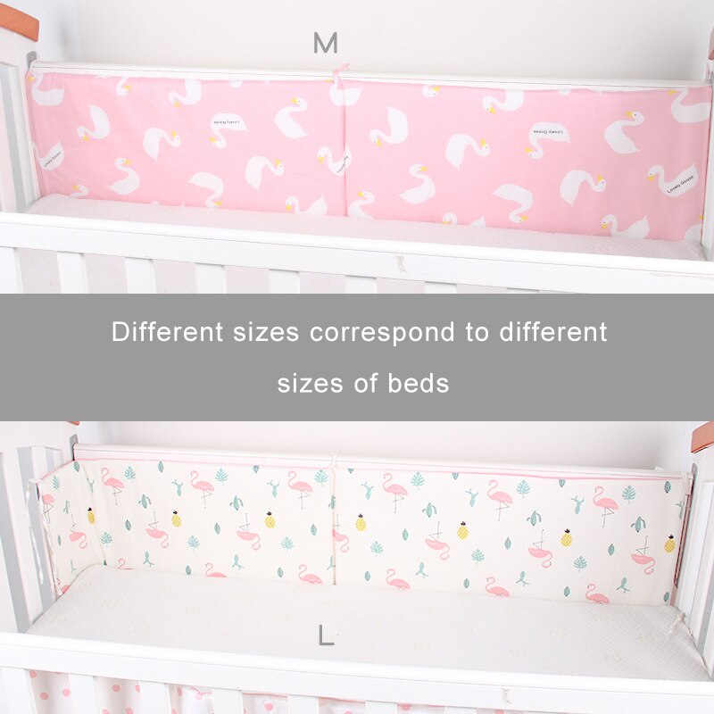 2 stks/set Babybedje Bed Dikker Bumpers Katoen Cartoon Veiligheid Bed Rond Kussen Cot Protector Kussens Pasgeborenen Bumper Room Decor