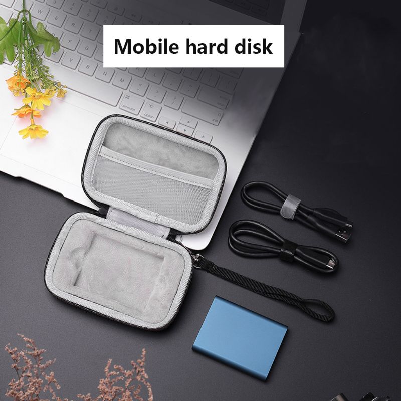Opbergtas Carrying Box Case Organizer Cover Pouch Hard Shell Shockproof Reizen Voor Samsung T1 T3 T5 Draagbare 250Gb 500Gb