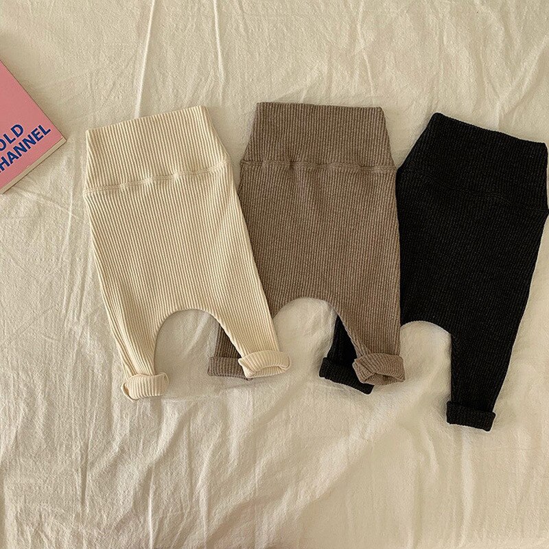 1968 Herfst Baby Meisjes Leggings Broek Kinderen Koreaanse Stijl Broek Jongens Broek Gestreepte Toevallige Strakke Broek 6M 9M