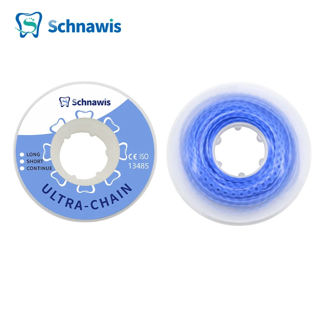 Zahn ärztliche kiefer ortho pä dische elastische Kraft kette farbiges Gummiband 15 Fuß/Spule lange kurze durchgehende Kraft kette für Klammern Zahnspangen: #2
