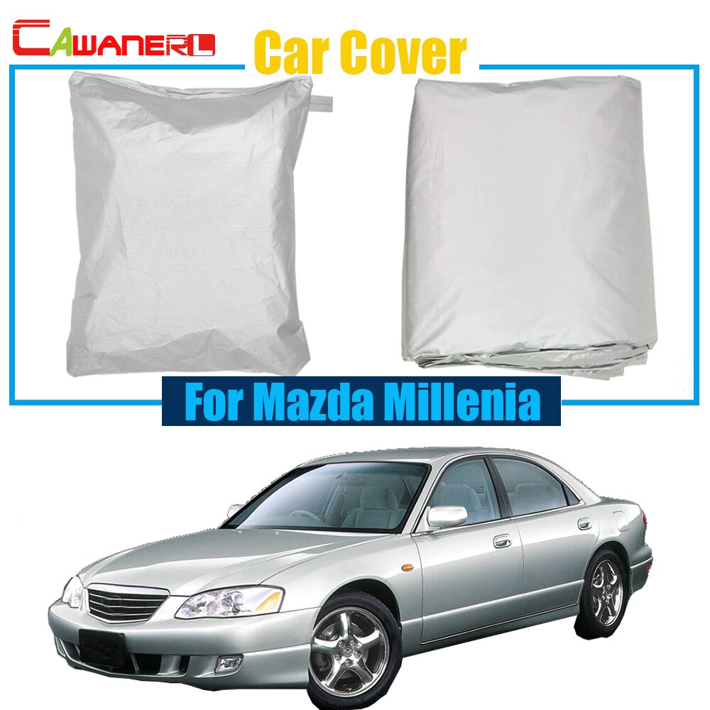 Cawanerl Auto Cover Zonnescherm Auto Anti UV Zon Regen Sneeuw Krasbestendig Cover Stofdicht Voor Mazda Millenia