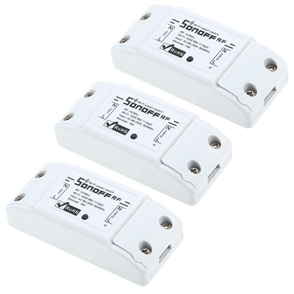 Sonoff RF WiFi Smart Schalter Interruptor 433Mhz RF Empfänger Intelligente Fernbedienung Wireless Control Für Smart Home Wi-fi Licht Schalter