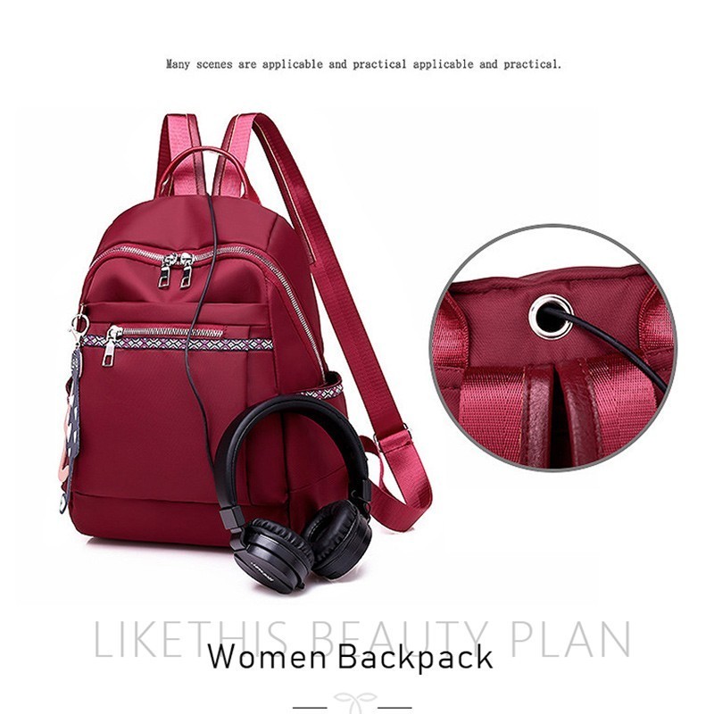 Como esta Mochila roja, Mochila de viaje Oxford para estudiantes universitarios para mujeres, bolso de hombro femenino para chicas, Mochila , Mochila Simple para mujeres