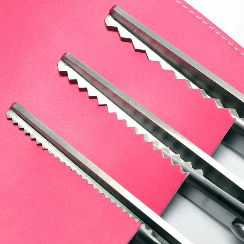 23,5 cm Zig Zag Nähen Geschnitten Schneiderei Schneider Scher Pinking Scissor Leder Handwerk