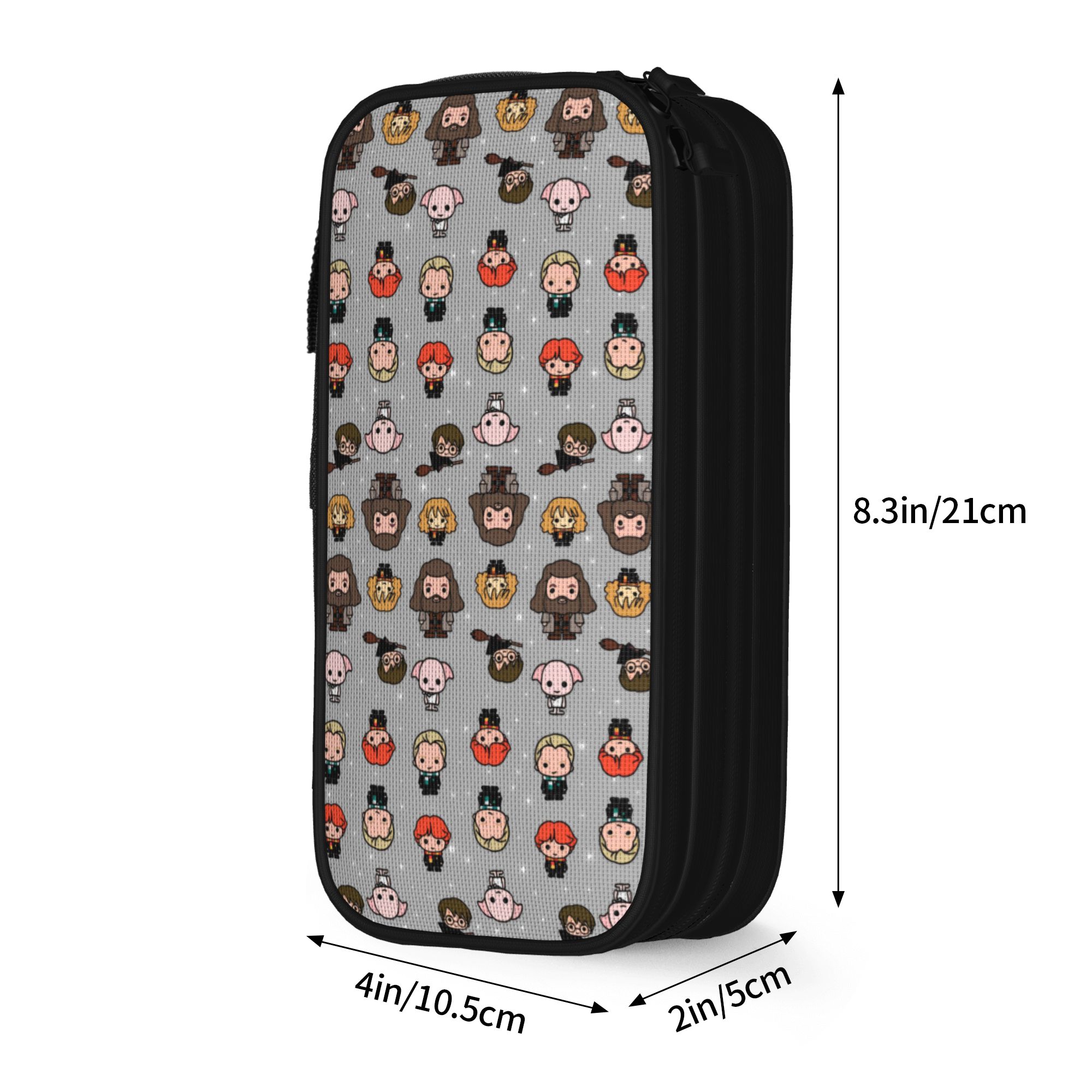 H-HP-P Harry Potter etui dubbele laag grote capaciteit schoolaccessoires pennenkoker: MEERDER