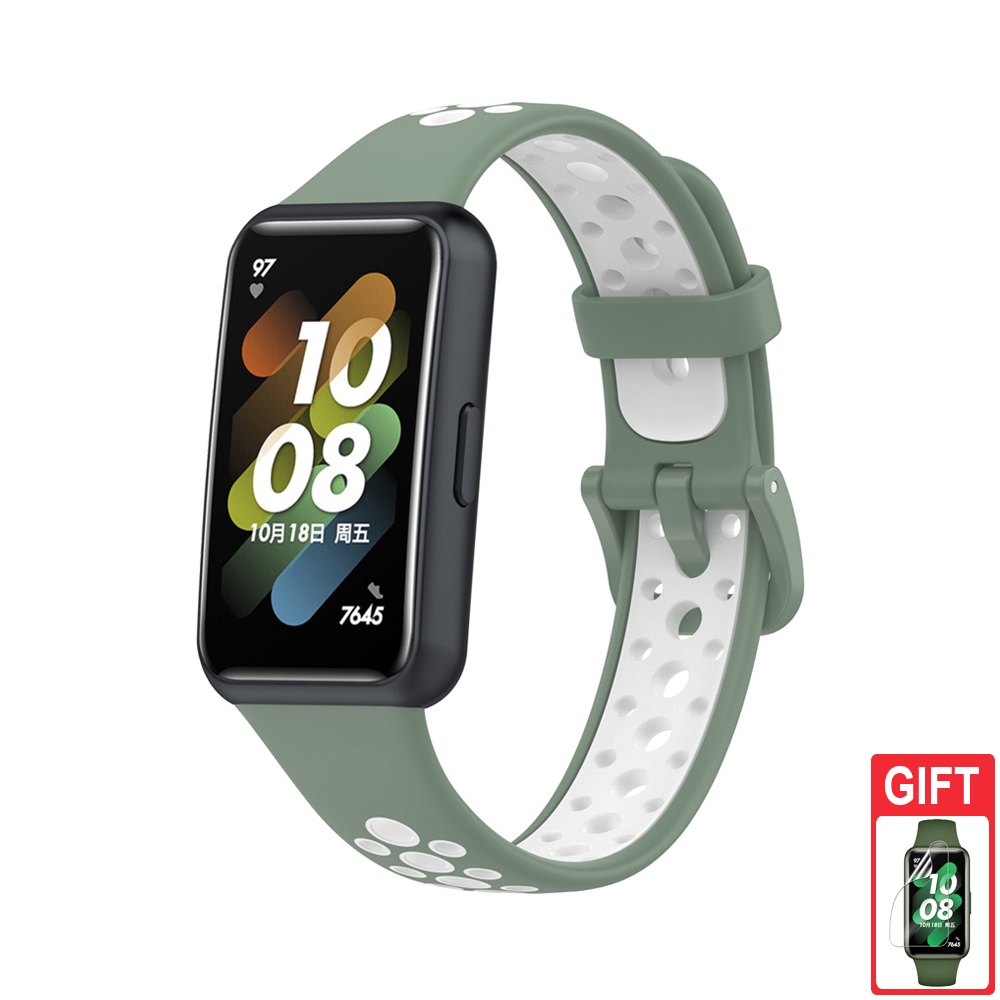 Silikonarmband Ersatzarmband für Huawei Band 9 8 7 6 / Honor Band 7 6: xxxxl / Rose Gold