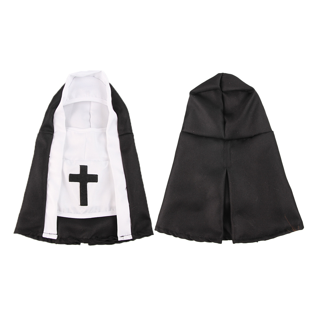Disfraz de monja y gato, ropa para mascotas, ropa para perros pequeños, transpirable, divertido, , Festival, accesorios para fotos, accesorios para perros: M