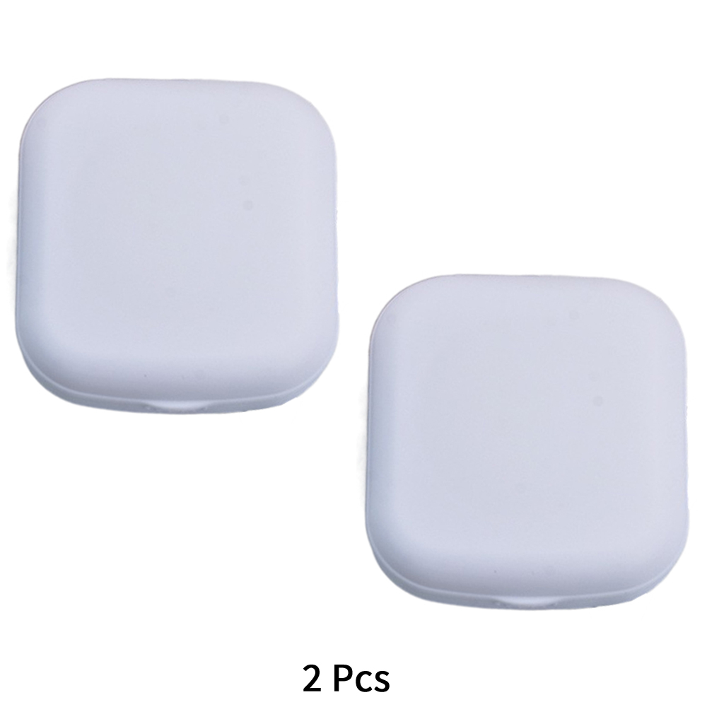 Juego de estuche para gafas de contacto colorido con espejo, pequeño Kit de almacenamiento de inmersión portátil, Mini caja para lentillas, almacenamiento en remojo