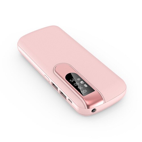 80000Mah Power Bank Hoge Capaciteit Draagbare Externe Batterij 2USB Snel Opladen Mobiele Telefoon Oplader Voor Xiaomi Iphone Samsung: pink