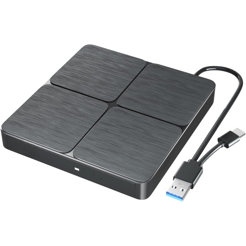 External Blu Ray Drive Portable 3D Optical Bluray Drives CD DVD ROM Read&Write Burner Compatible for Windows XP/7/8/10/11 MacOS: Default Title