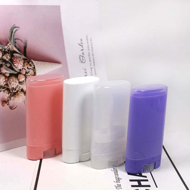 15G Lege Deodorant Containers Hervulbare Plastic Twist-Up Fles Voor Diy Natuurlijke Kristal Deodorant Stok Buis Cosmetica 20 stuks