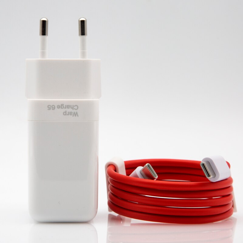 Original oneplus warp charge 65w netzteil eu/us schnellladegerät 65w usb-c auf usb-c kabel oneplus 9 pro 9r 8t 8 nord  n100: Ladegerät und kabel