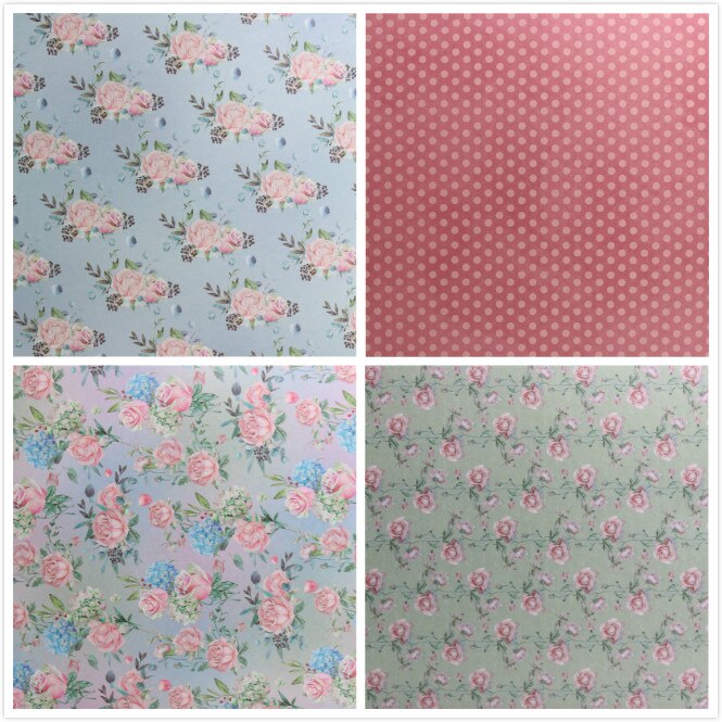 KSCRAFT 12pcs 6" Single-side Printed The Meaning Of Love pattern papercraft art paper handmade scrapbooking set book