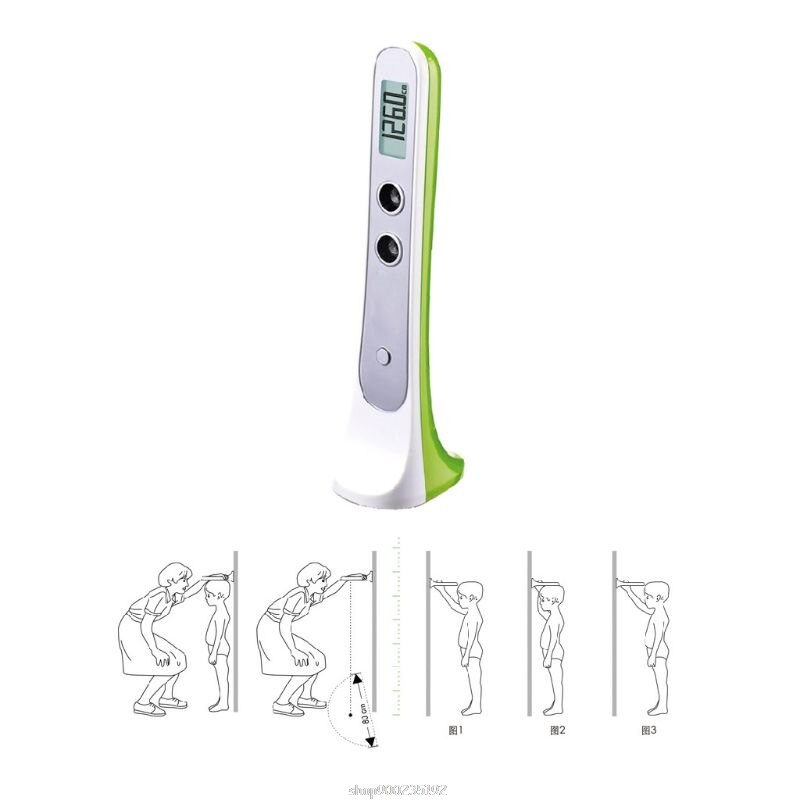 Digitale Ultrasone Hoogte Meten Heerser Precisie Meten Apparaat Volwassen Kids E06B