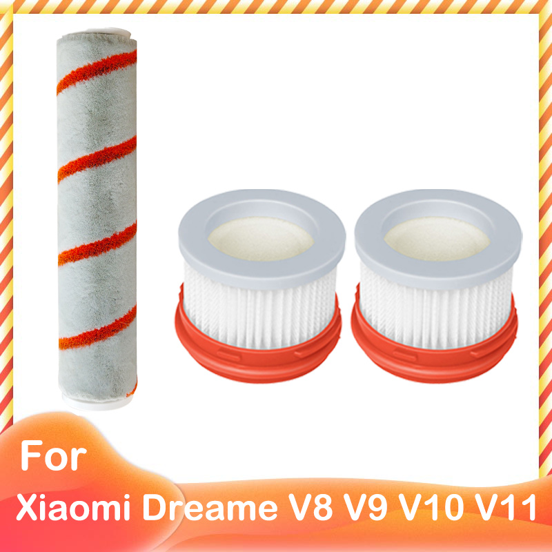Compatible for Xiaomi Dreame V9 V10 V11 V8 V9B V9P XR Accessories Main Brush HEPA Filter Wireless Handheld Parts: Light Grey