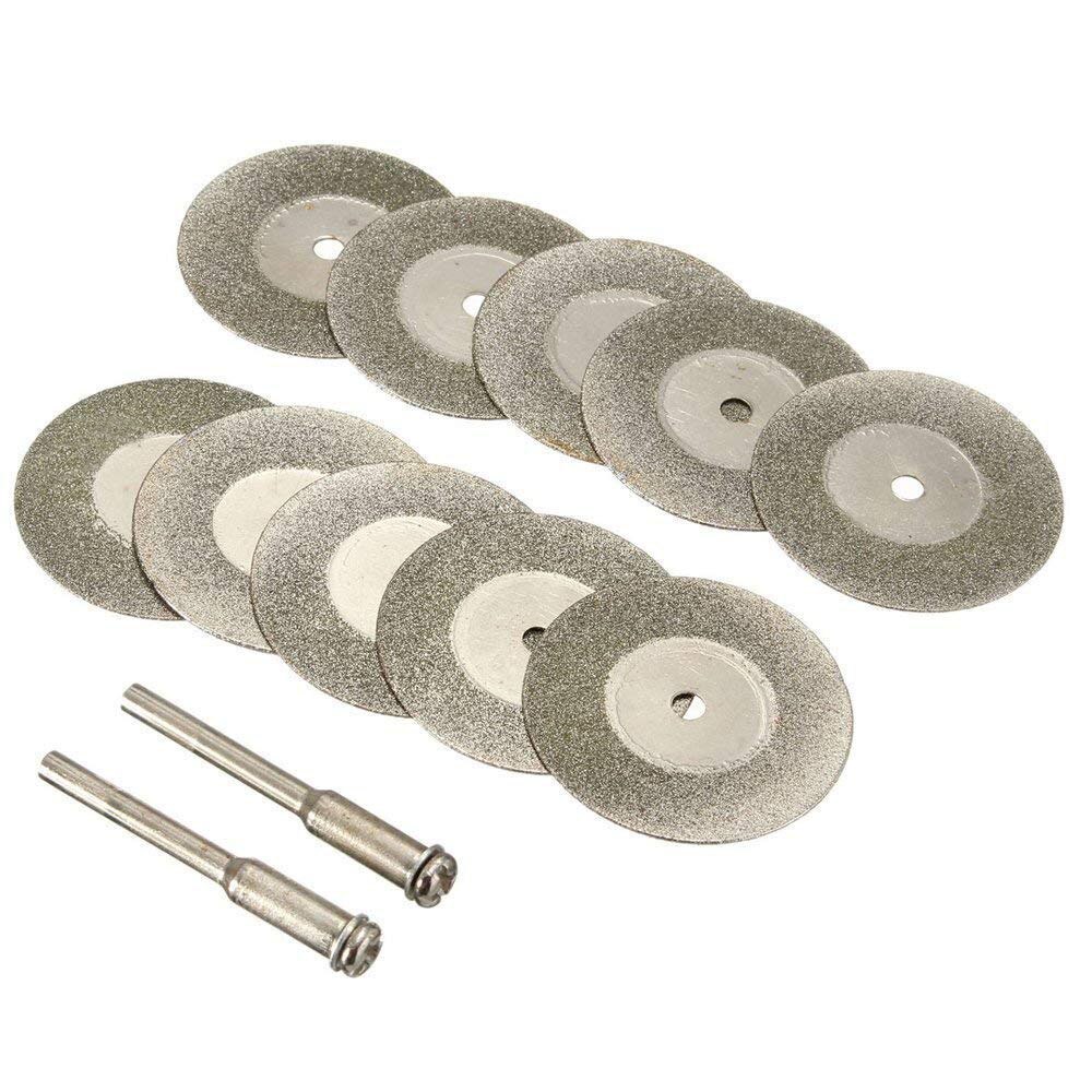 10 st 20-30mm diamantkapskivor avskurna bladborr för dremel roterande verktyg slipskiva dremel tillbehör disco de corte