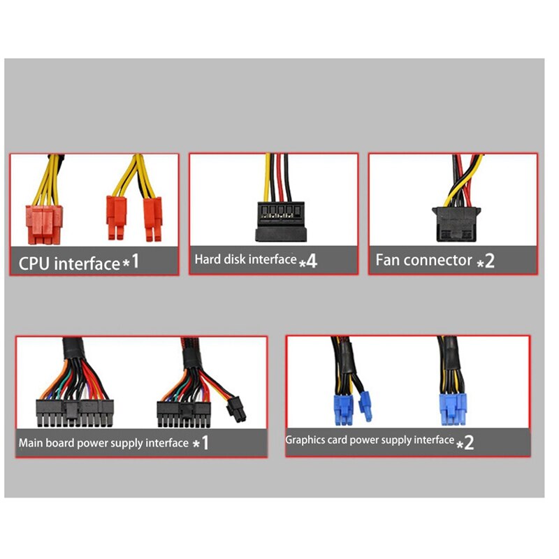 GT-750WS 550W PC Power Supply 80Pin Gold ATX 12V 2.31 Computer Case Chassis Active PFC Power Supply For Desktop Computer