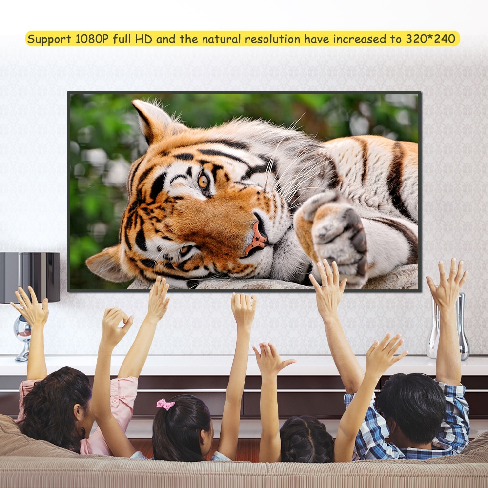 Thundeal L1 Mini Portable Projector 1000Lumen Proyector Theater at Home for 1080P Full HD Video 3D Projector Child Kids
