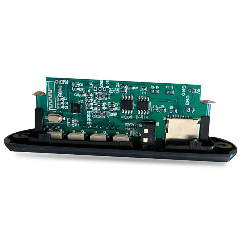 Reproductor MP3 USB para coche, 12V, Bluetooth 5,0, ranura para placa decodificadora/USB/tarjeta remota FM