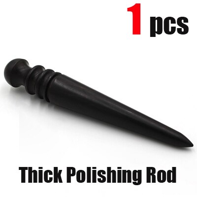 Abrillantadores de bordes de cuero diferentes, herramientas de pulido lateral de cuero, varilla de pulido artesanal de borde redondo, accesorios de cuero, herramienta, 3 unidades: Thick Polishing Rod