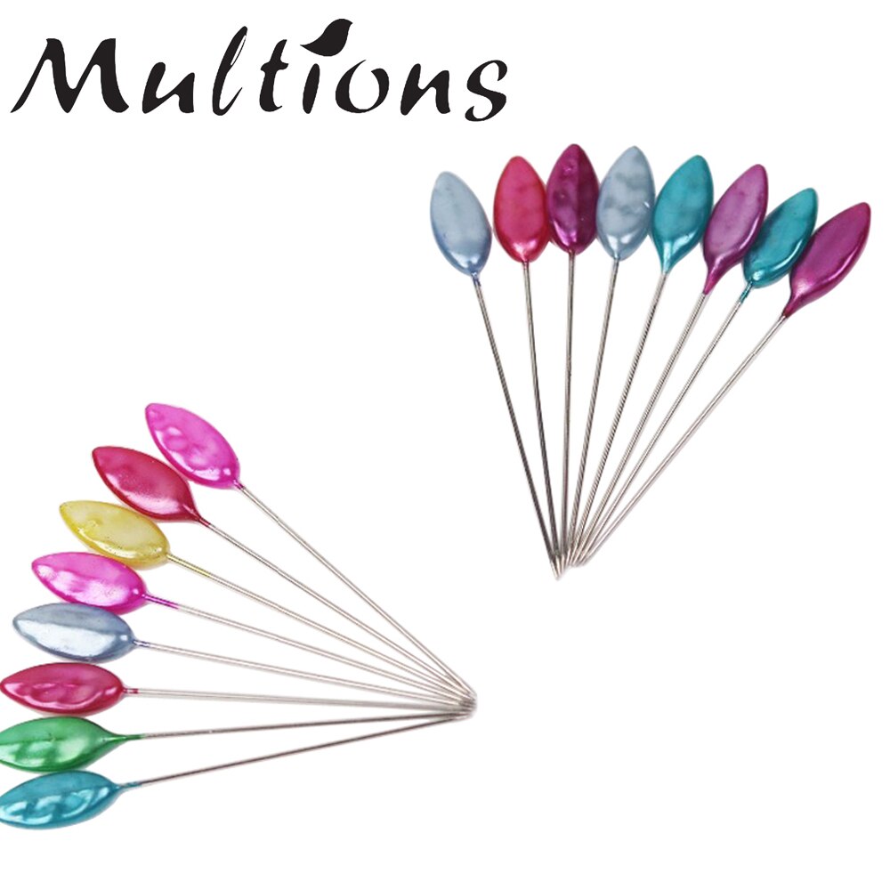 24pcs Sewing Pins Leaf Head Straight Pins Quilting Pins for Sewing DIY Dressmaker Jewelry Decorative Pins DIY Sewing Tools