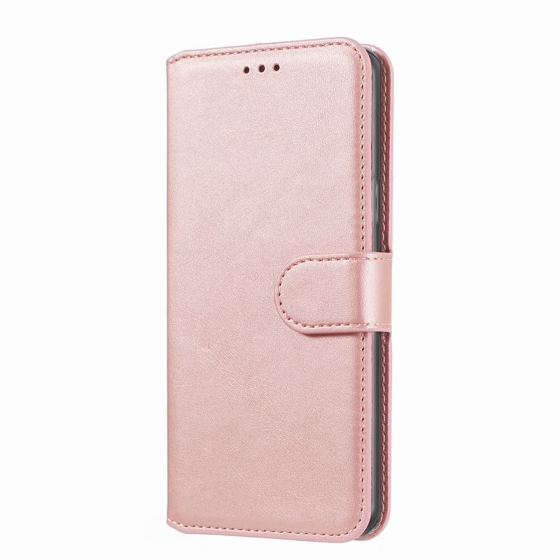 Funda magnética de lujo para Samsung Galaxy A20 E S, cartera Retro de cuero liso para teléfono Samsung A20E A20S: For A20 / Rose gold