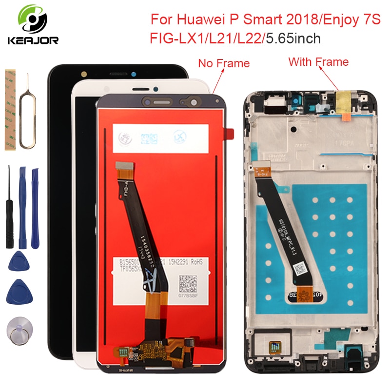 Display For Huawei P Smart LCD Display Touch Screen With Frame Digitizer Assembly Screen For Huawei P Smart Display Tested