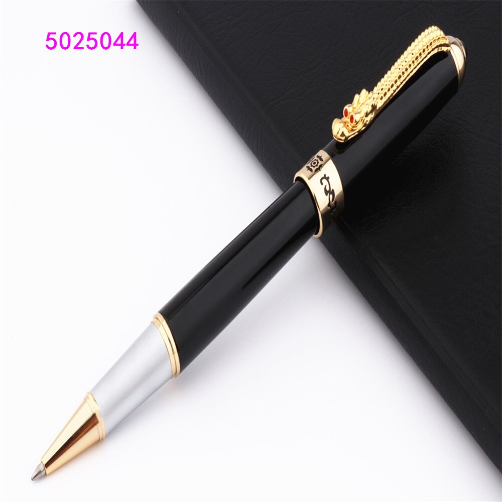 Luxury Jinhao Advanced pen School student office Medium Nib Rollerball pen: Black