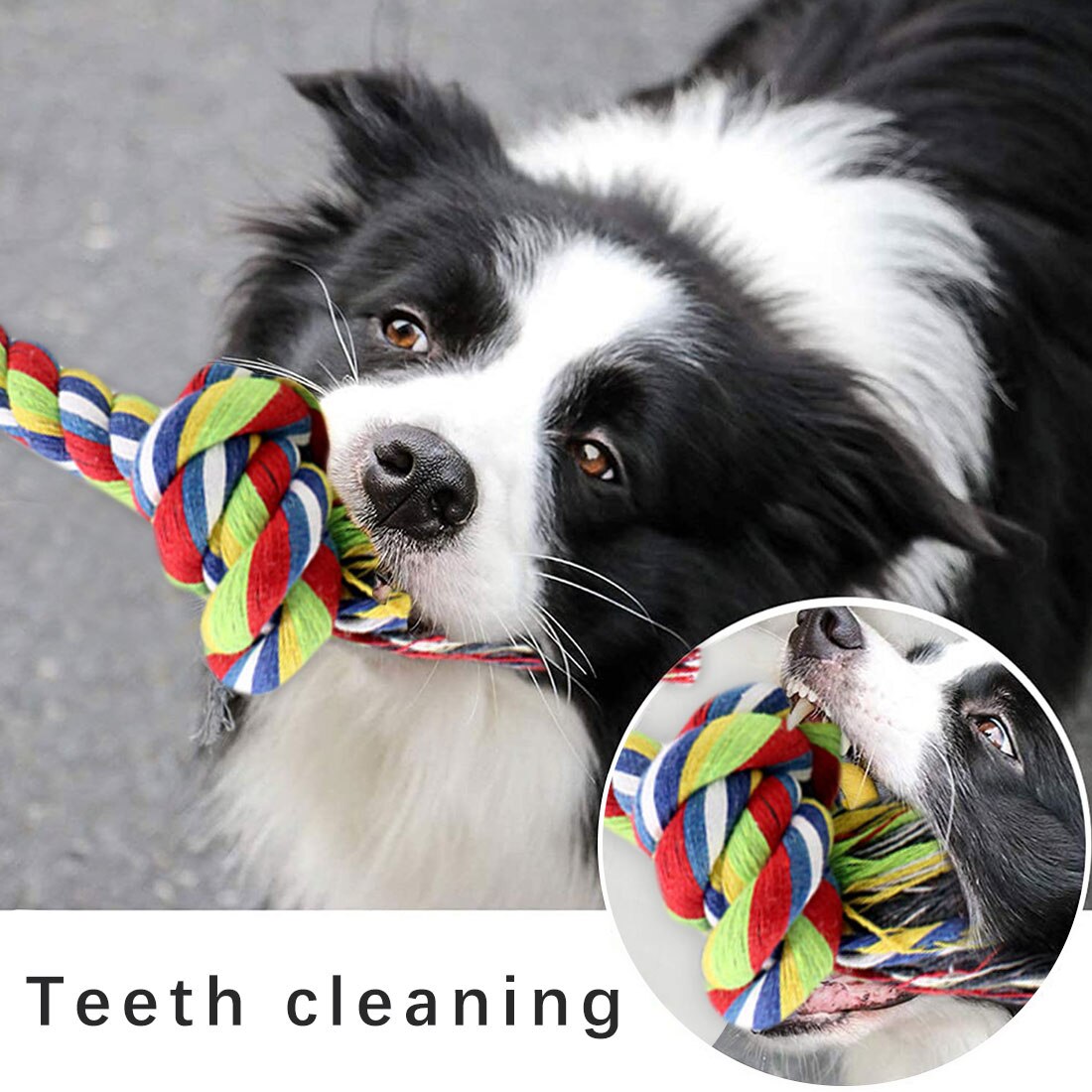 1 Pcs Hond Bite Touw Speelgoed Huisdieren Honden Supplies Pet Dog Puppy Katoen Chew Knot Toy Duurzaam Gevlochten Bone Touw funny Tool Willekeurige Kleur