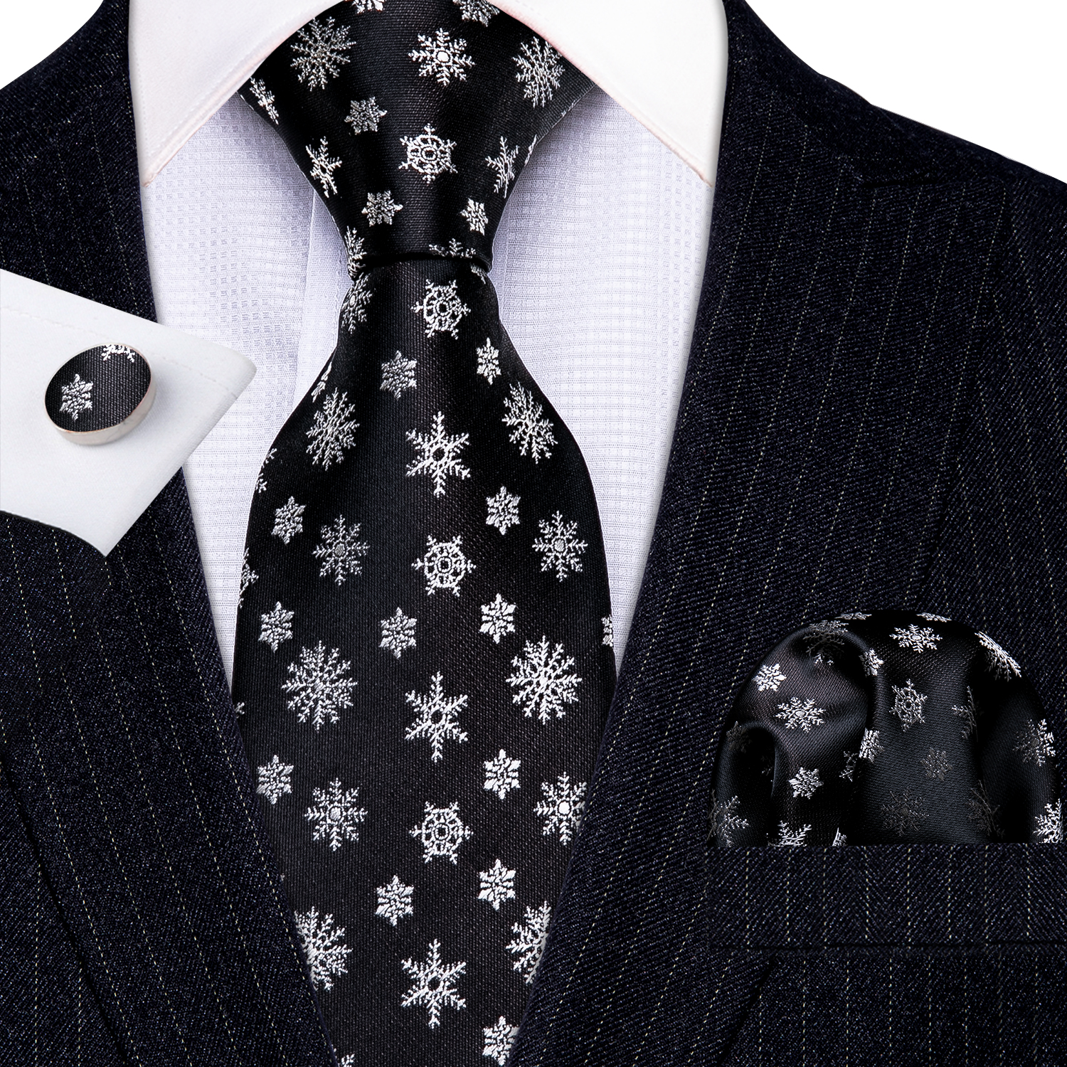Red Skull Men Tie Set 8.5cm Silk Handkerchief Ties For Men Wedding Business Barry.Wang Gravata Necktie: LS-5300