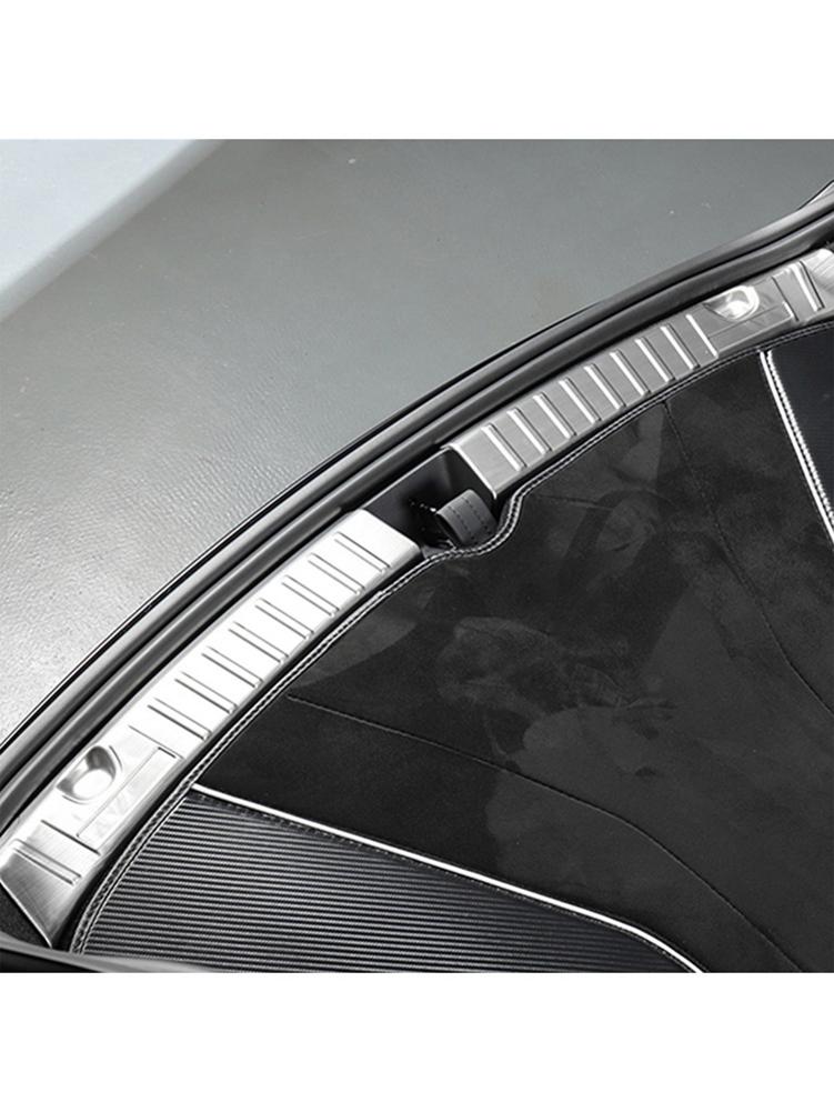 Kofferbak Bumper Voor Tesla Model 3 Auto Achter Boot Cover Trunk Inner Guard Kofferbak Bumper Protector Accessoires