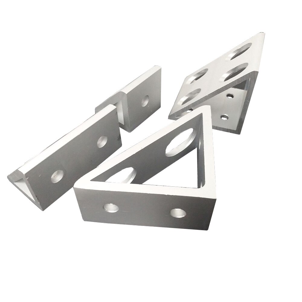 1 piece Triangular type 4/8 hole 4040/4545/6060/8080/9090 connector Corner Angle Bracket Connection Joint for Aluminum Profile