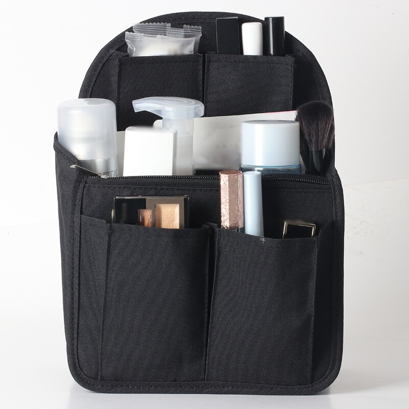 Rugzak Organizer Insert Rugzak Insert Opslag Voor Vrouwen Rugzak Rugzak Schoudertas In Tas Met Zakken: Black