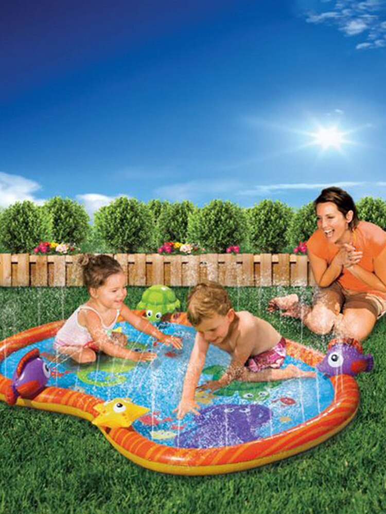 Zomer Outdoor Gazon Water Speelgoed Kinderen En Vrije Tijd Waternevel Pad Sprinkler Educatief Speelgoed Opblaasbare Water Jet Pad