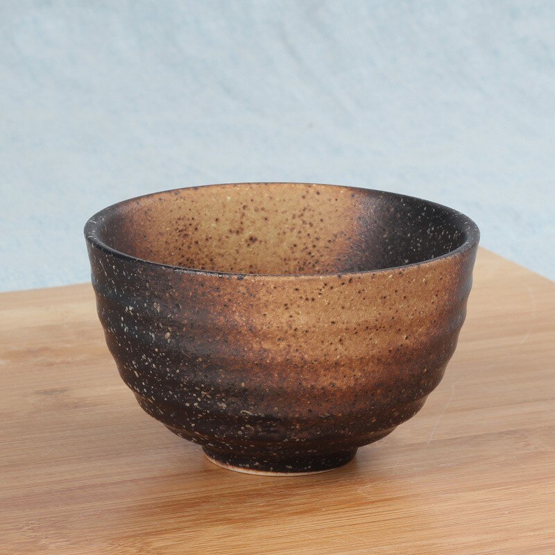 Bol en céramique japonais et coréen de 4.5 pouces, riz à motif d'anneau, bol Matcha japonais, bol à Dessert, bol à soupe, bol Ramen: Earthenware beauty