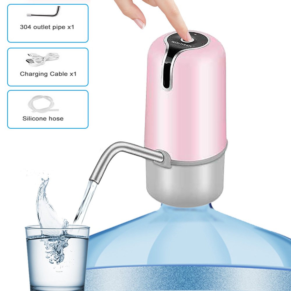 Haushalts Automatische Elektrische Wasserpumpe Taste Dispenser Gallonen Flasche Trinken Schalter Für Wasser Pumpen Gerät 3 Gears: style E-pink