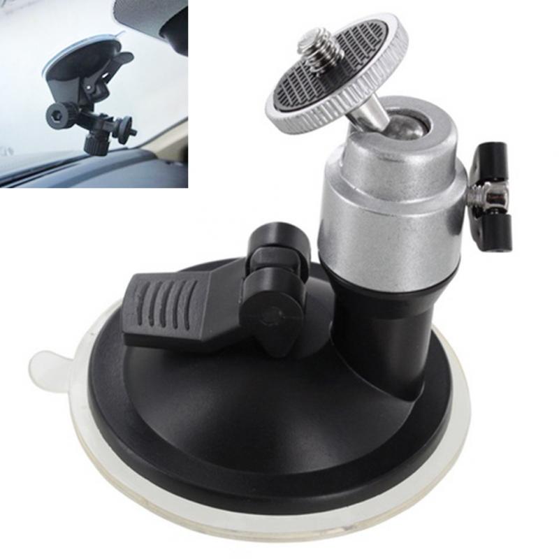 Car Auto Flexible Windshield Suction Cup Mount Holder Vehicle Window mounted rack 1/4" tripod mount for Camera Video DVR GPS