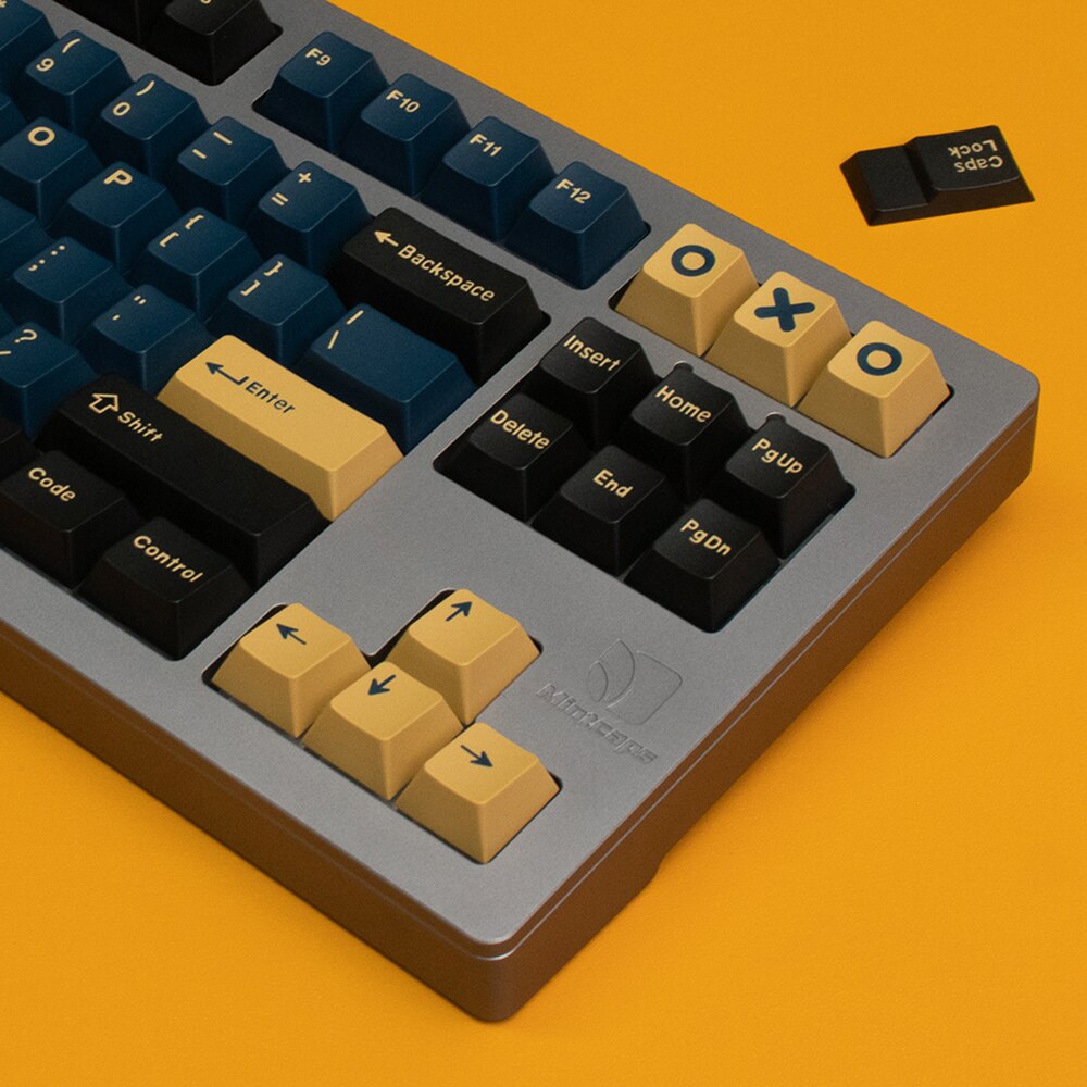 GMK Blue Samurai 173 Keys Keycaps Double Shot Keycap Cherry Profile For Mechanical Keyboard 2U 1.75U Shift 6.25U 7U Spacebar