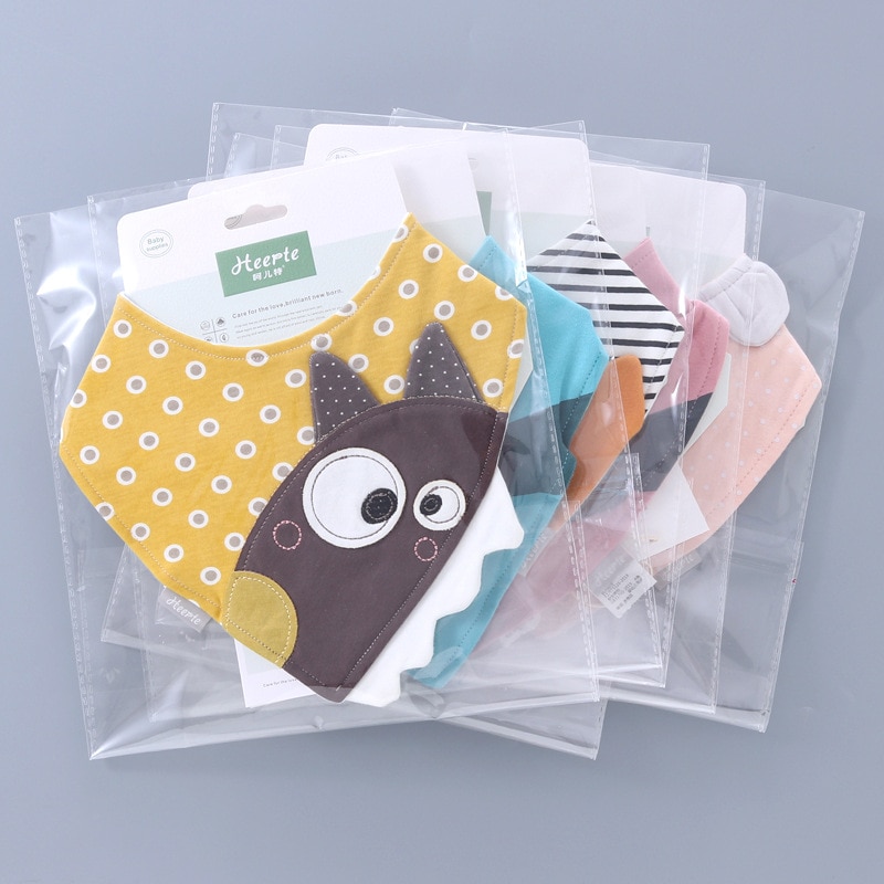 Snailhouse Baby Cotton Bandana Bibs Baby Babador Infant Burp Cloths Cute Cartoon Saliva Towel Triangle Scarf Baby Accessories