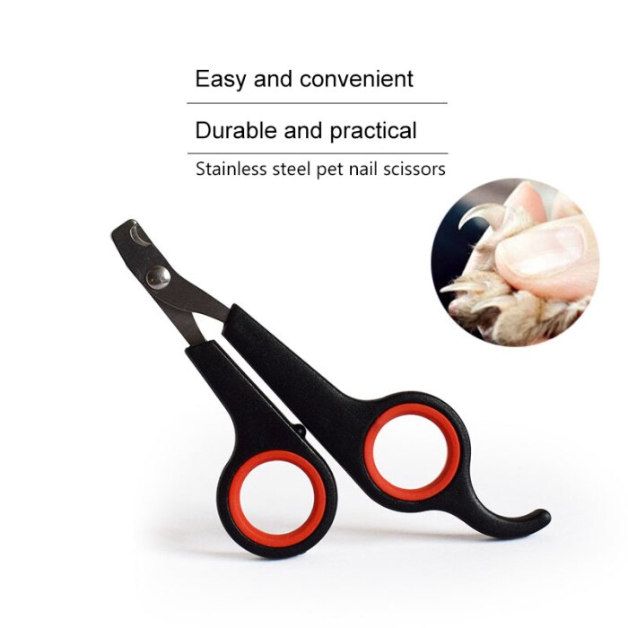 Cortador de garras para perros y Gato, tijeras para cortar uñas, animales, acero inoxidable con cerradura