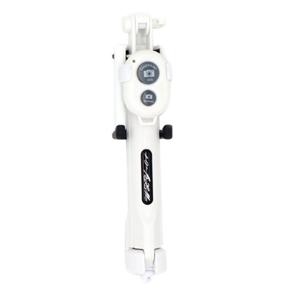 3 in 1 Wireless Mini Selfie Stick Rod Tripod with Remote Control Live Photo Holder Self-timer Pole Photographs: Red