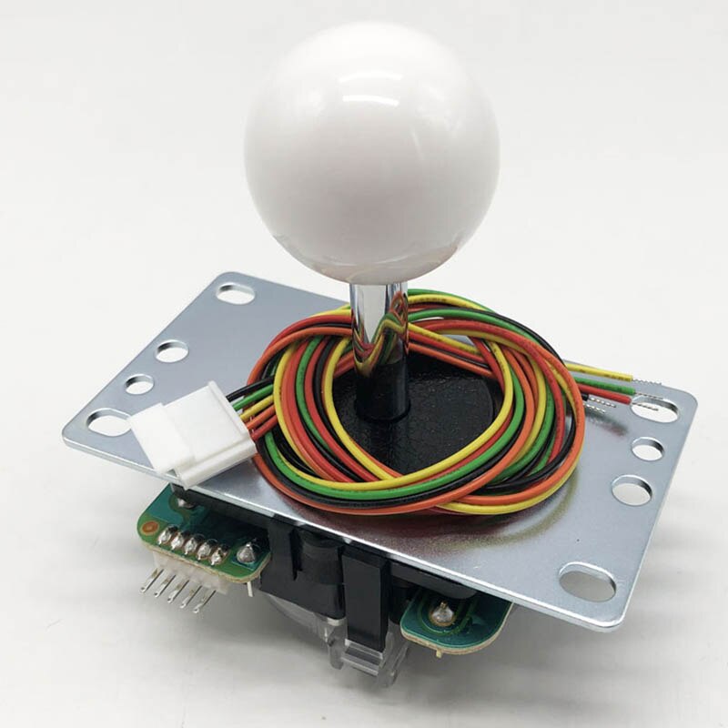 Originele Japan Sanwa Joystick Jlf Tp 8YT Stok 32Mm As 35Mm Top Bal Nul Vertraging Joystick Diy pc PS3 Xbox Joystick: WHITE