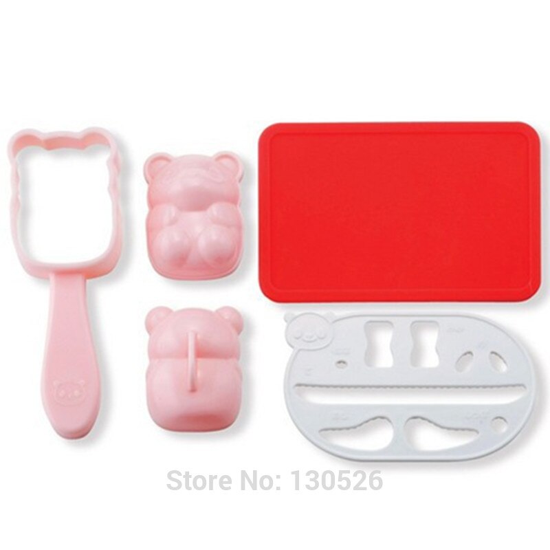 Lovely Panda Bear Shape Nori Punch DIY Sushi Maker Rice Ball Onigiri Mold Mould For Baby Kid Tool Kitchen Accessories