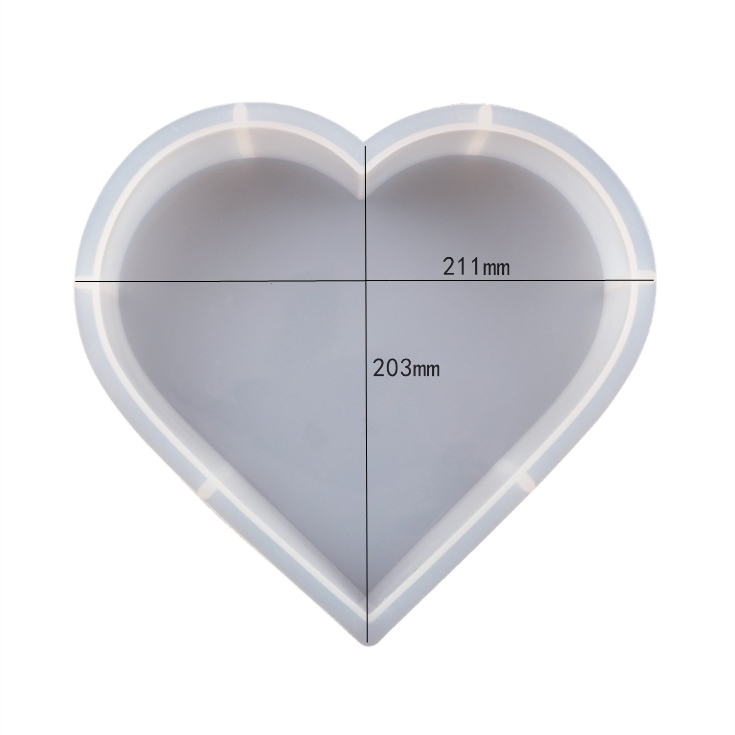DIY geometría cubo grande espécimen amor resina epoxi molde redondo rectángulo espejo moldes de silicona para fundición de resina hacer decoración del hogar: Azul