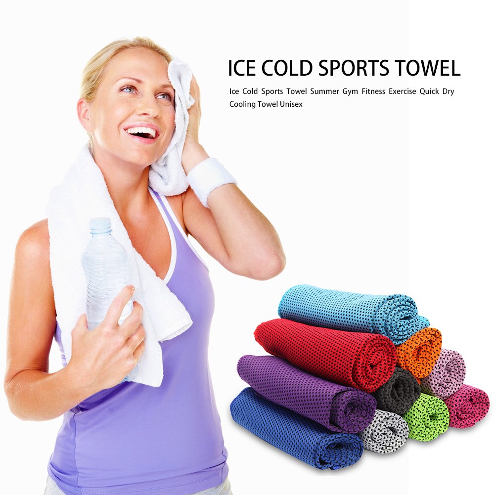 Ice Cold Sports Towel Summer Gym Outdoor Fitness Exercise Quick Dry Cooling Towel for Men Women Unisex