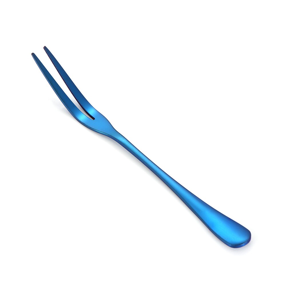 1 Tenedor de dos dientes, raspador de fruta postre, tenedor de ensalada, vajilla de cocina para el hogar, cubiertos, suministro de cocina